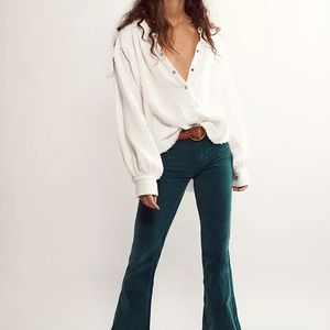 Free People Velvet Pull on Flares